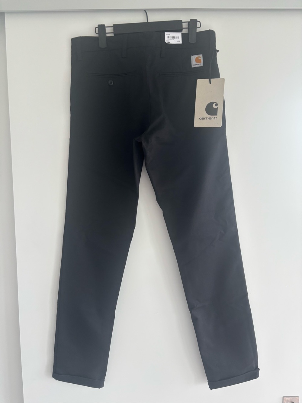 NWT Men’s Carhartt WIP Black Slim Straight Sid Pants
